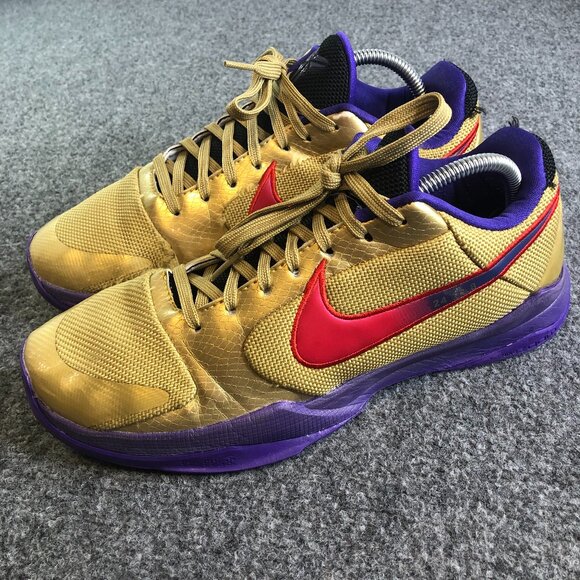 Nike Other - Nike Kobe Shoes Mens 10 Gold Purple Protro 5 Hall of Fame Undefeated DA6809-700